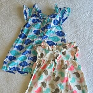 Bundle Set Of 2 Carter's 12 Month Cotton Tops